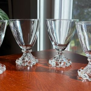 Anchor Hocking Berwick Boopie Bubble Glasses Set of 4 1950s